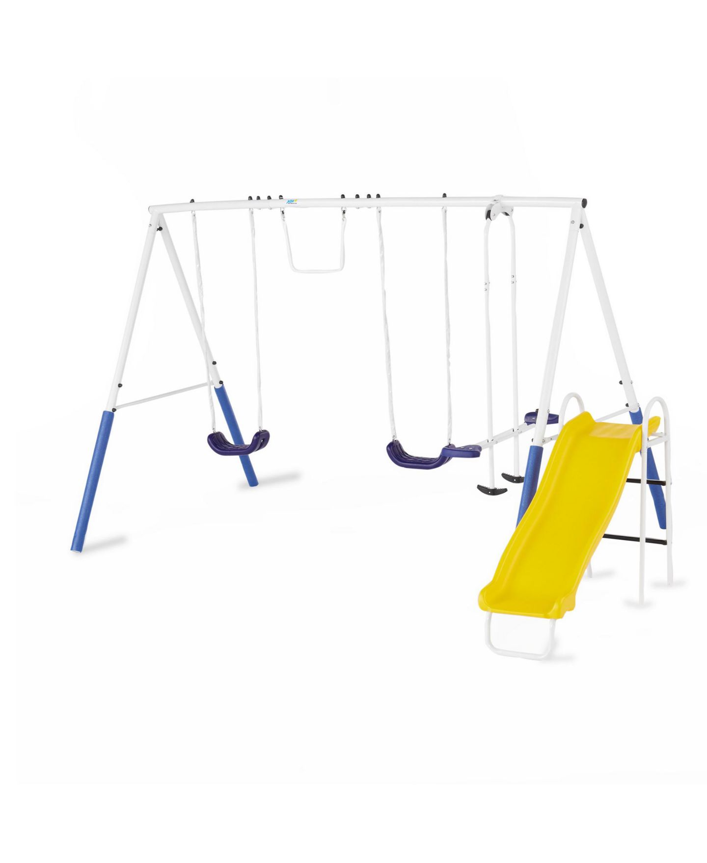 Детские игрушки XDP Recreation Blue Ridge Play Swing Set with Glider, 2 Swings & Slide, Supports Up to 6 Kids, Ages 3-8 — фото 1