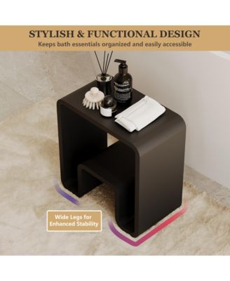 Freestanding Solid Surface Bathroom Shower Stool
