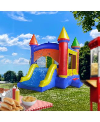 Commercial Inflatable Bounce House with Water Slide and Misting System