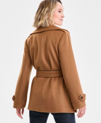 Women's Double-Breasted Belted Wrap Coat, Exclusively at Macy's, P/XSS-XXL