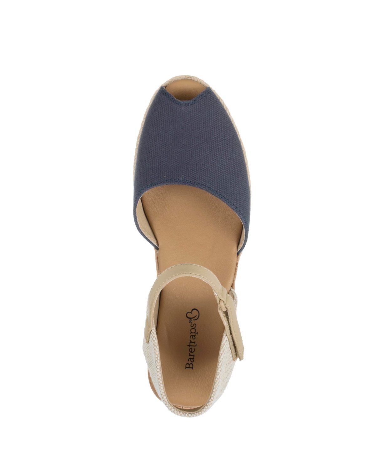 Baretraps Women's Acadia Peep Toe Wedge Sandals In Navy Blue