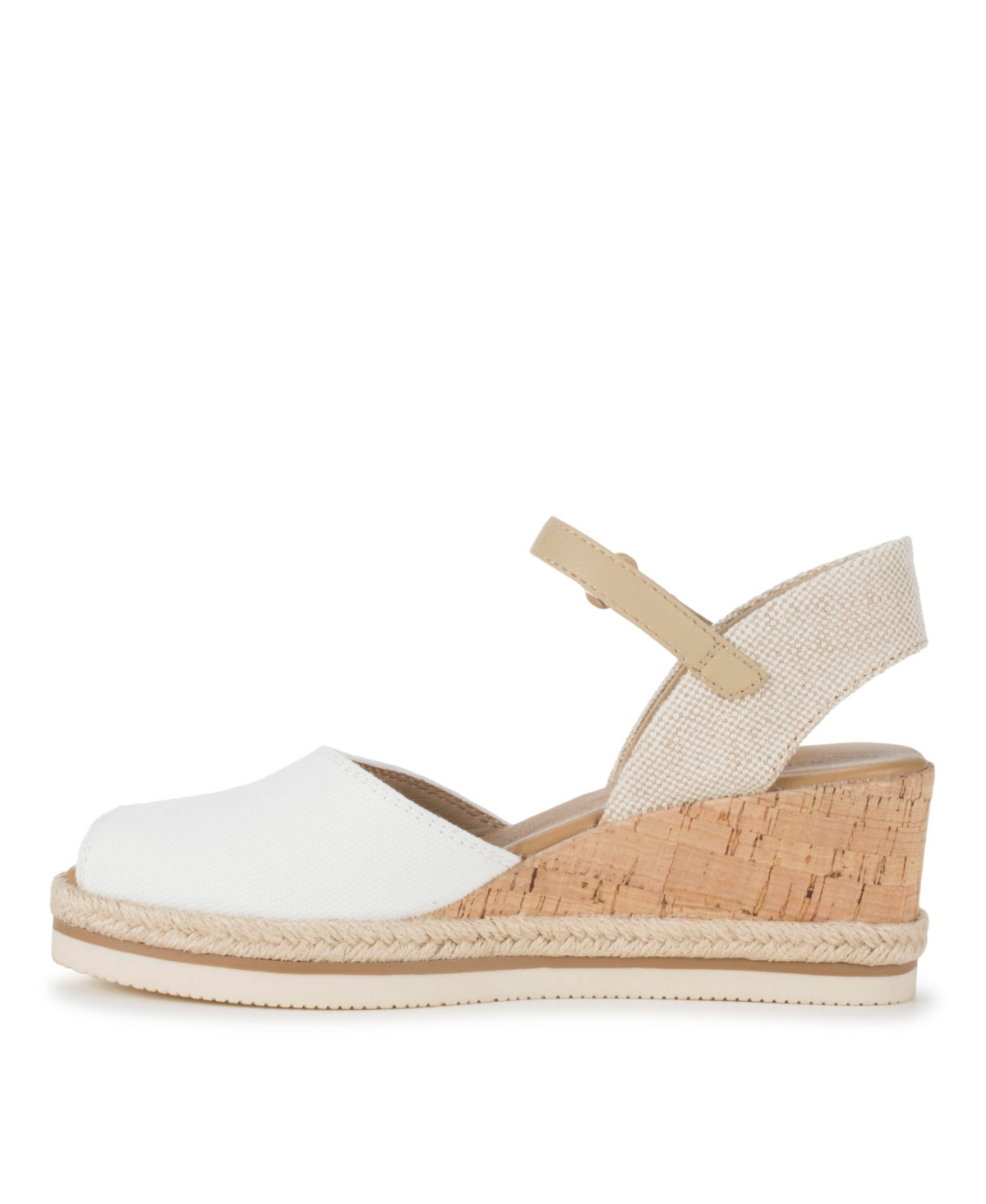 Shop Baretraps Women's Acadia Peep Toe Wedge Sandals In White