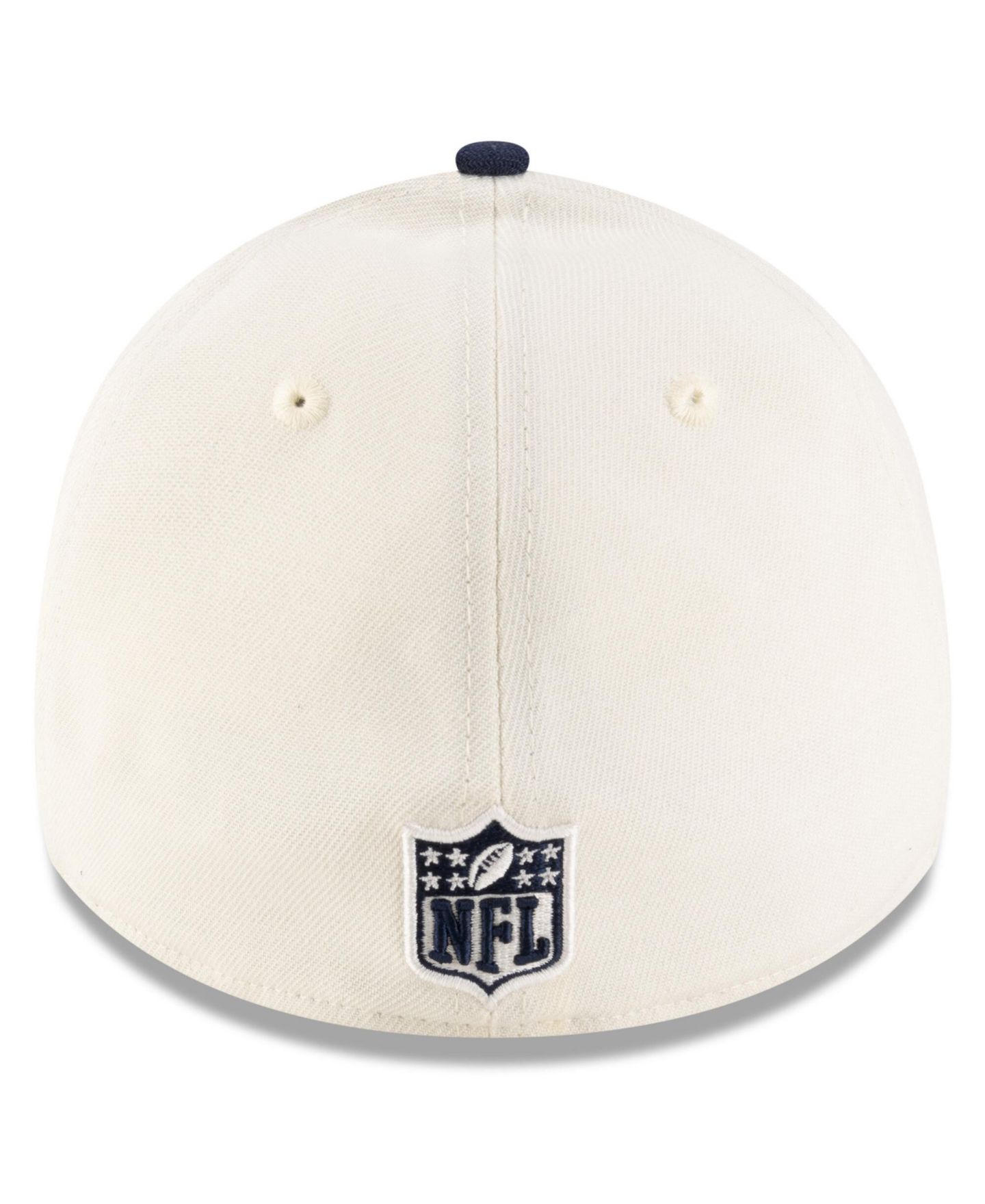 Мужская кепка New Era Cream/Navy Tennessee Titans 2025 NFL Draft 39THIRTY Flex Hat — фото 3