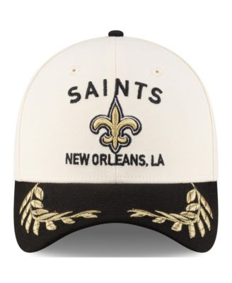 Men's Cream/Black New Orleans Saints 2025 NFL Draft 39THIRTY Flex Hat