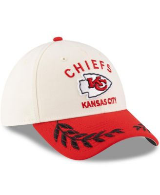 Men's Cream/Red Kansas City Chiefs 2025 NFL Draft 39THIRTY Flex Hat