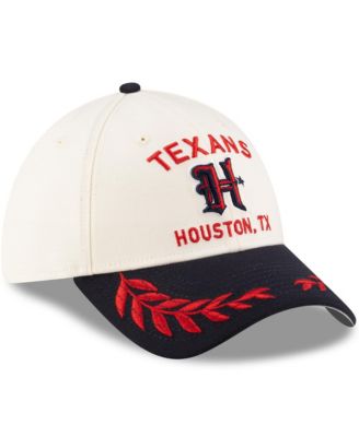 Men's Cream/Navy Houston Texans 2025 NFL Draft 39THIRTY Flex Hat