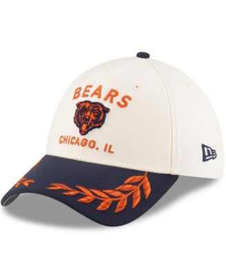 New Era - Men's Cream/Navy Chicago Bears 2025 NFL Draft 39THIRTY Flex Hat