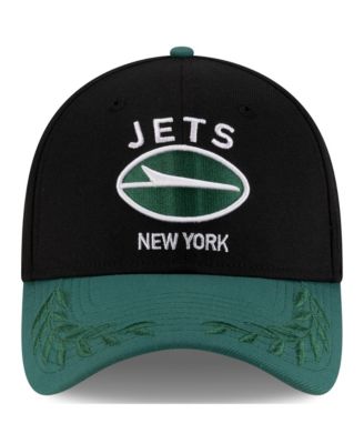 Men's Black/Green New York Jets 2025 NFL Draft 39THIRTY Flex Hat