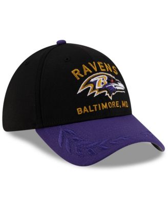 Men's Black/Purple Baltimore Ravens 2025 NFL Draft 39THIRTY Flex Hat