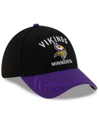 Men's Black/Purple Minnesota Vikings 2025 NFL Draft 39THIRTY Flex Hat
