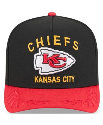 Men's Black/Red Kansas City Chiefs 2025 NFL Draft A-Frame 9FIFTY Snapback Hat