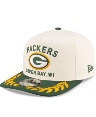 New Era - Men's Cream/Green Green Bay Packers 2025 NFL Draft A-Frame 9FIFTY Snapback Hat