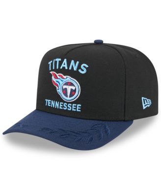 New Era - Men's Black/Navy Tennessee Titans 2025 NFL Draft A-Frame 9FIFTY Snapback Hat