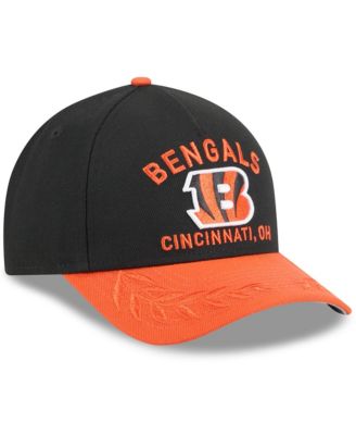 Men's Black/Orange Cincinnati Bengals 2025 NFL Draft 9FORTY A-Frame M-Crown Adjustable Hat