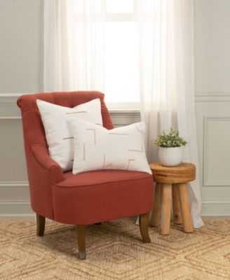 Glam Striped Woven Decorative Pillow, 20" x 20"