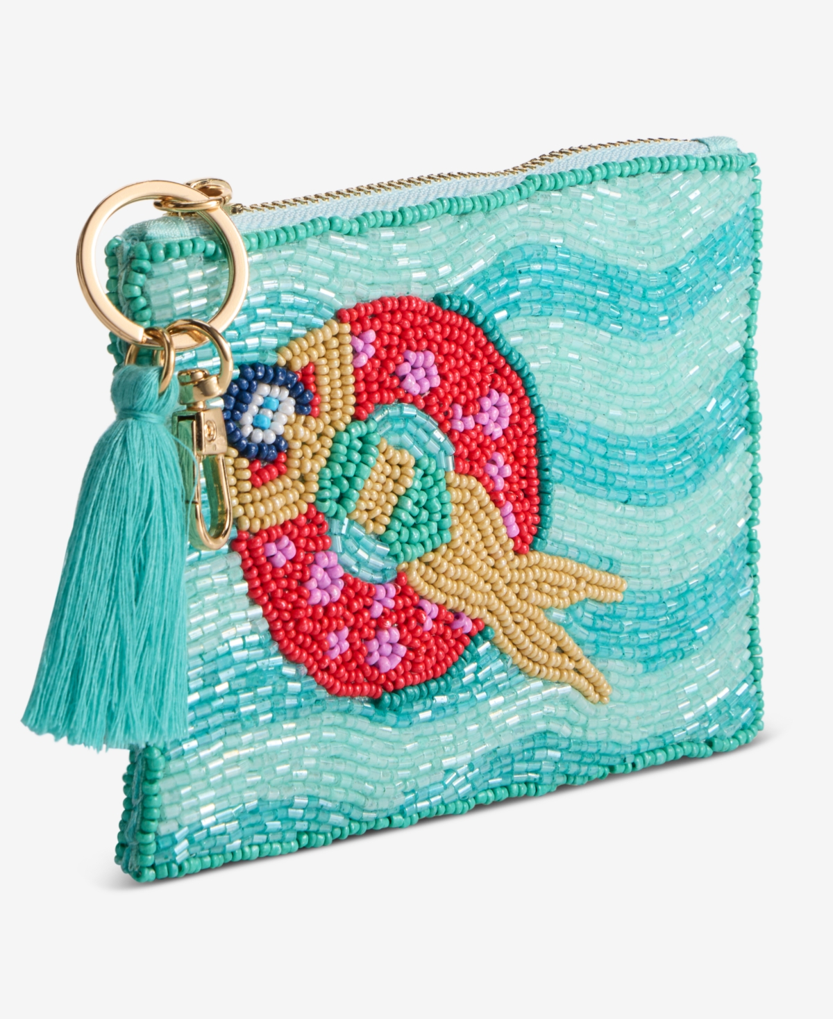 On 34th Hand Beaded Coin Purse, Exclusively At Macy's In Blue