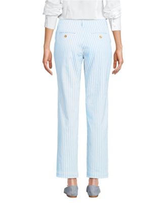Women's Mid Rise Classic Straight Leg Chino Ankle Pants