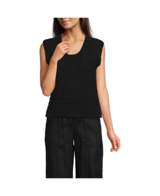 Women's Blend Texture U Neck Vest Sweater