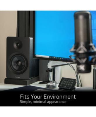 High Density Acoustic Foam Isolation Pads for Bookshelf Speakers and Studio Monitors, 10" x 7.5", Improved Sound, Vibration Damping, Multiple Listening Angles - Pair (SP05)