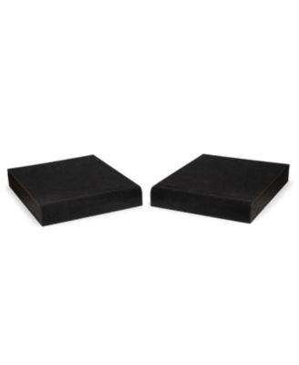 High Density Acoustic Foam Isolation Pads for Bookshelf Speakers and Studio Monitors, 10" x 7.5", Improved Sound, Vibration Damping, Multiple Listening Angles - Pair (SP05)