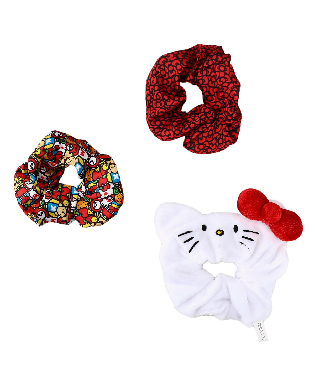 Sanrio Hello Kitty Scrunchy 3-Pack - Multicolored