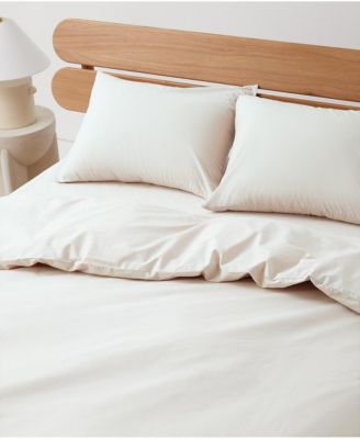 Organic Cotton Cool-Air Percale Duvet Cover - Full/Queen