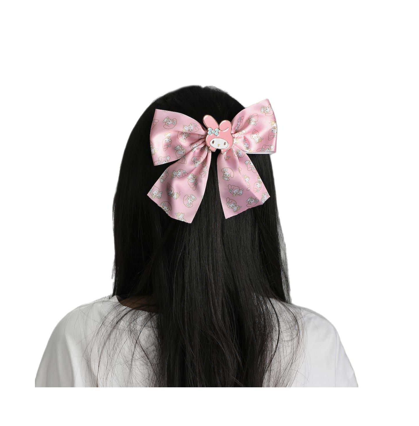 Детские аксессуары для волос My Melody and Kuromi 2-Piece Hair Clip Bows, цвет: Hsr 2-Piece Kuromi — фото 6