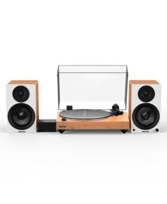 RT85 Turntable (White), PA10 Phono Preamp, Ai41 5" Speakers (Lucky Bamboo), Ortofon 2M Blue, 90W Amp, Bluetooth Audio System.