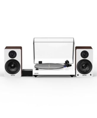 RT85 Turntable (White), PA10 Phono Preamp, Ai41 5" Speakers (Lucky Bamboo), Ortofon 2M Blue, 90W Amp, Bluetooth Audio System.