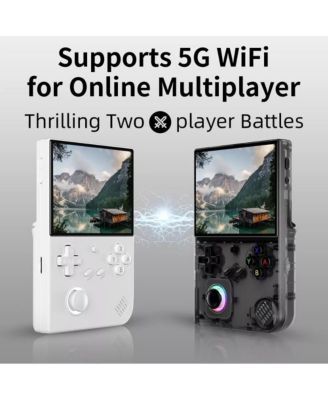 Handheld Game Console RG 40XXV 4.0'' IPS Screen with 64G TF Card 5G WiFi 4.2 Bluetooth Online, and HDMI Retro Emulator