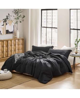 Cold Black Night - Oversized Comforter Set - Black,California King
