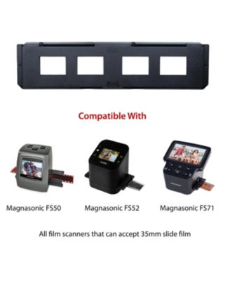 long tray slide holder speeds up scanning, holds 4 slides, flattens film edges, protects film – set of 3 for 35mm scanners