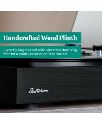 Montrose 2-Speed Belt-Drive Turntable with Audio-Technica Stylus & Built-in Preamp – Vinyl Record Player (RR35)