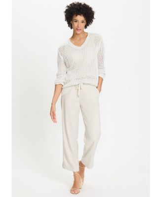 Women's Mona Fit Pull-On Linen Blend Pant