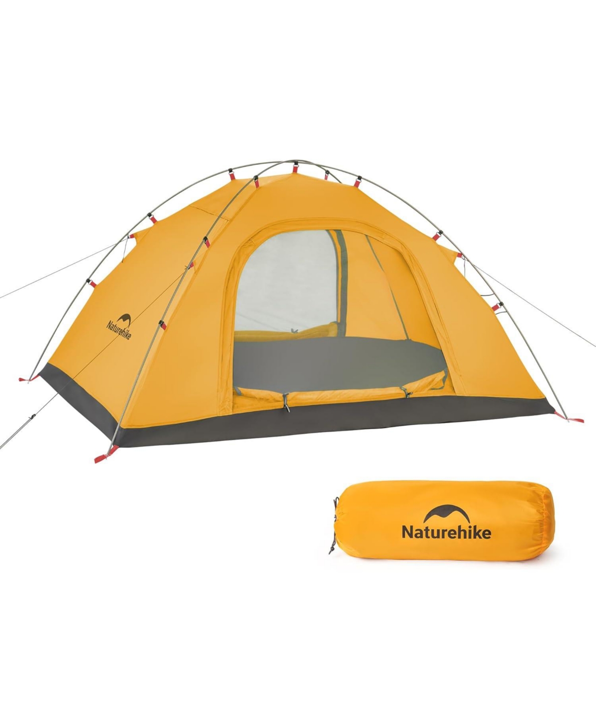 Camping Tent 2 Persons in 4 Seasons, Ultralight Tents Backpacking Tents backpacking Tents, Anti-uv Family Tents for Outdoor - Orange