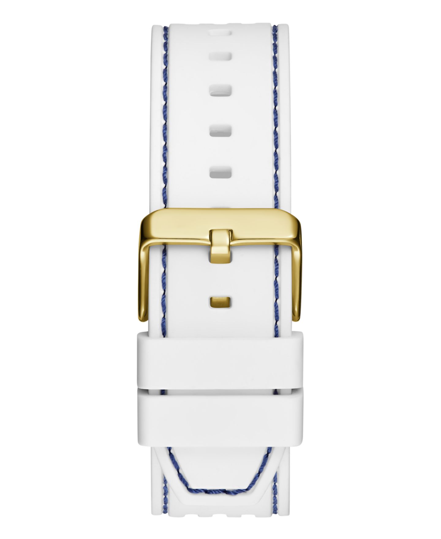 Мужские часы GUESS Multi-Function на белом силиконовом ремешке, 44 мм — фото 7