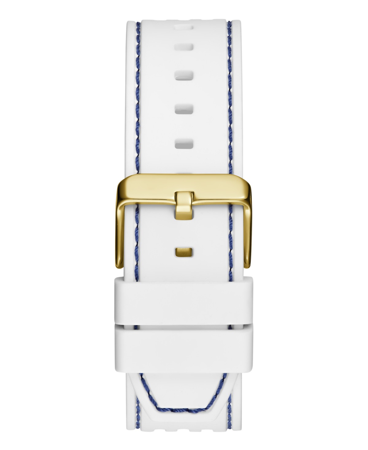 Мужские часы GUESS Multi-Function на белом силиконовом ремешке, 44 мм — фото 8