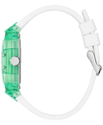 Men's Multi-Function Green Silicone Strap Watch, 42mm