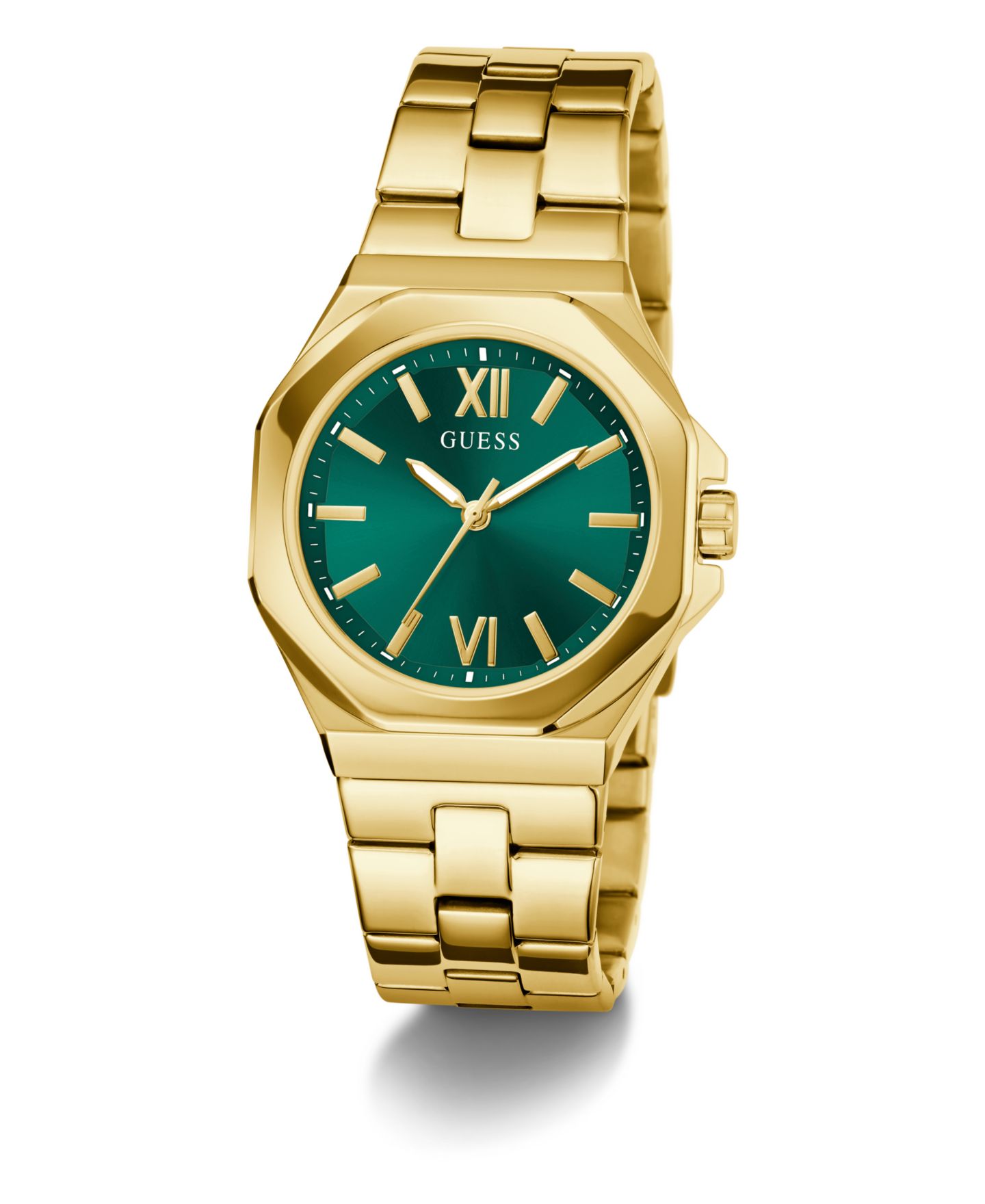 Женские часы GUESS Analog Gold-Tone Stainless Steel Watch, 34mm — фото 5