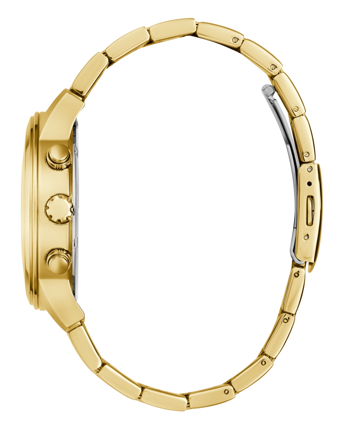 Guess Men's Chronograph Gold-tone Stainless Steel Watch, 44mm In Gold-tone