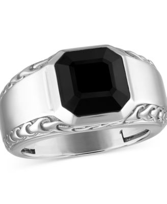 Men's Icon Black Onyx Sterling Silver Ring