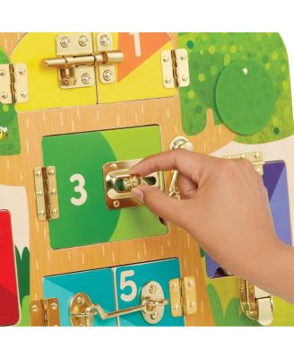 Wooden Lock & Latch Board