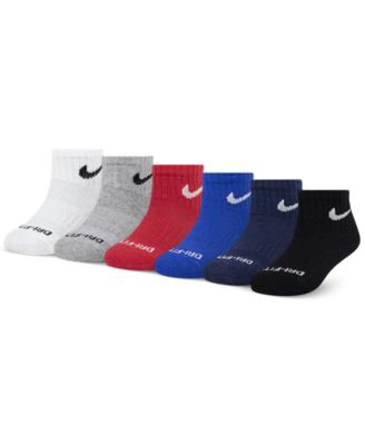 Boys' 4-7 Ankle Socks, 6-Pack