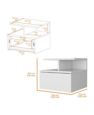 1-Drawer Nightstand with Integrated Tech Features