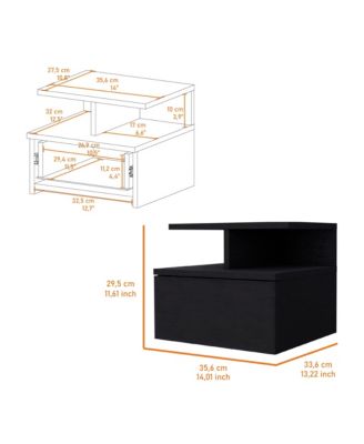 1-Drawer Nightstand with Integrated Tech Features