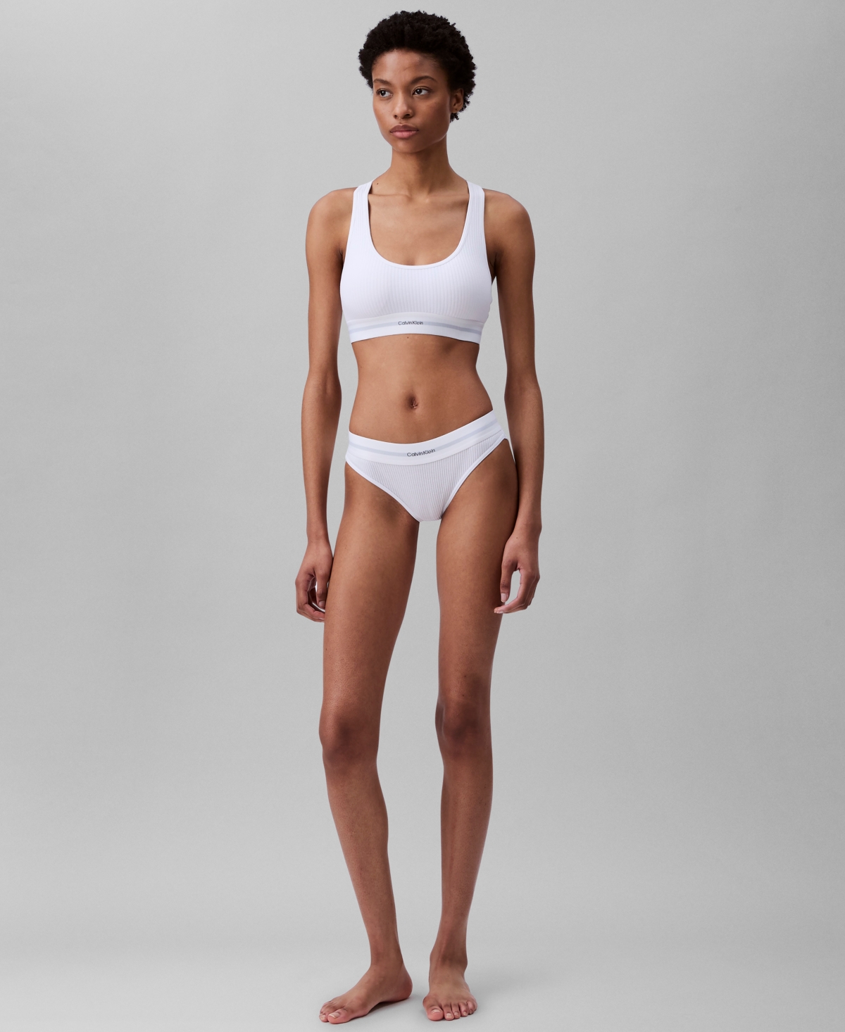 Calvin Klein Women's Ribbed Bikini Underwear Qf8022