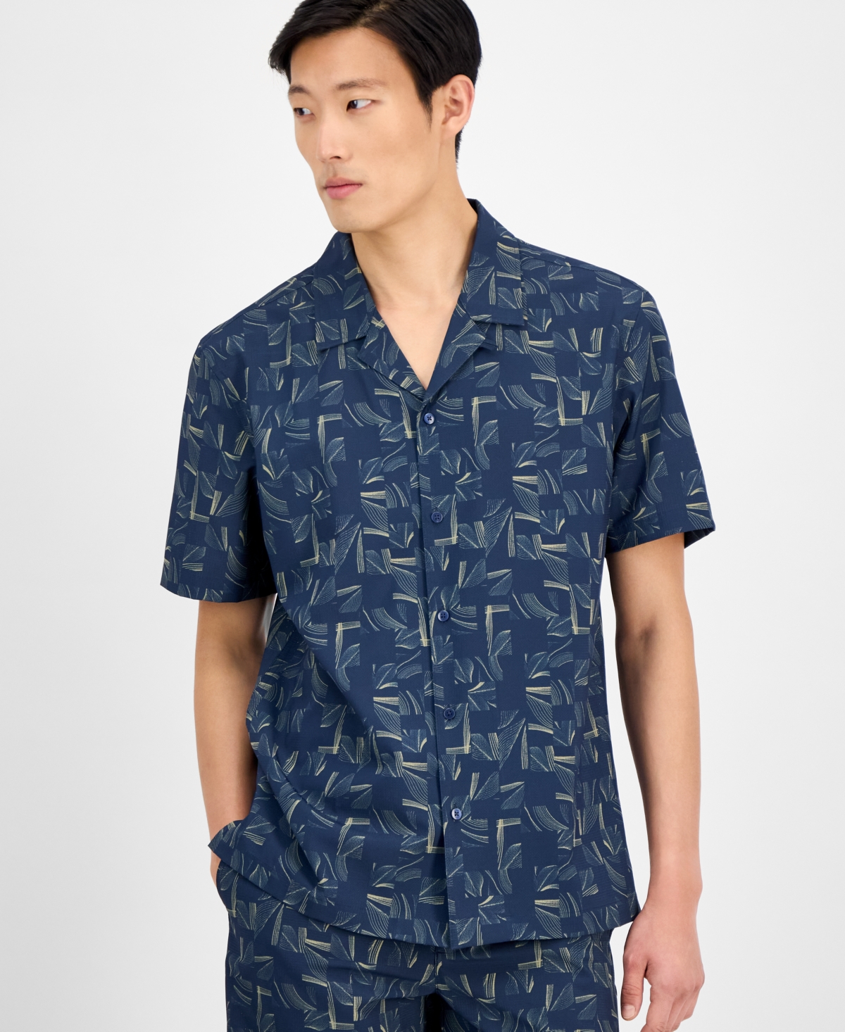 Alfani Men's Abstract Print Shirt, Exclusively At Macy's