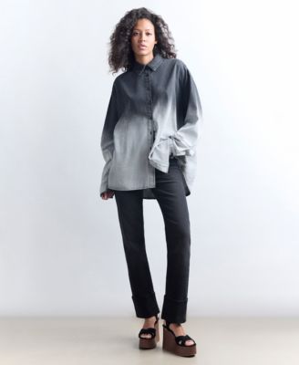 Women's Chambray Ombr&eacute; Tunic Shirt