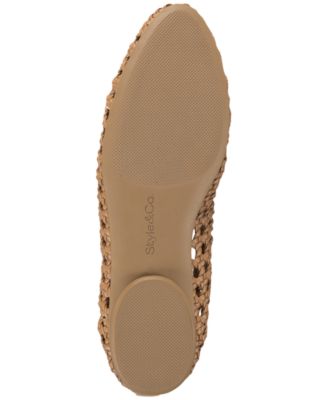 Women's Tesss Flat Woven Flats, Exclusively at Macy's