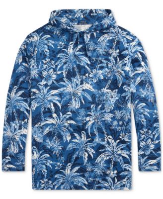 Polo Ralph Lauren - Men's Big & Tall Tropical-Print Jersey Hooded T-Shirt